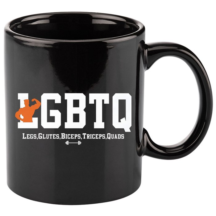 Lgbtq Legs Glutes Biceps Triceps Quads 11oz C Handle Ceramic Mug