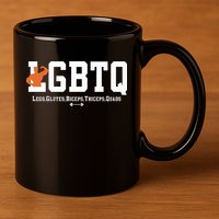 Lgbtq Legs Glutes Biceps Triceps Quads 11oz C Handle Ceramic Mug