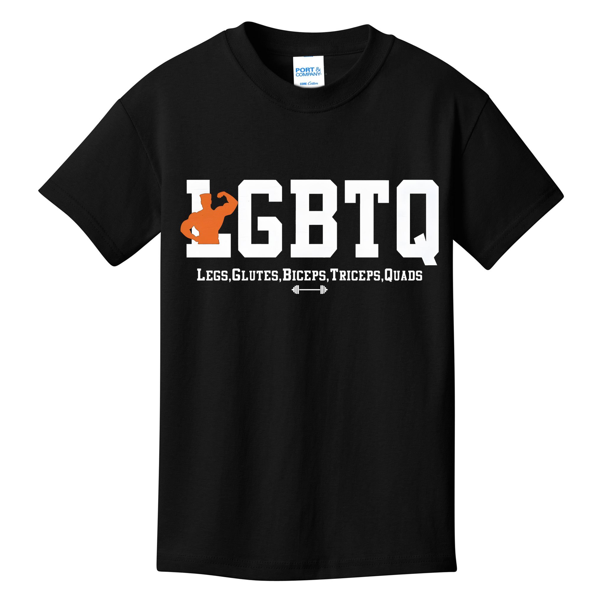 Lgbtq Legs Glutes Biceps Triceps Quads Kids T-Shirt