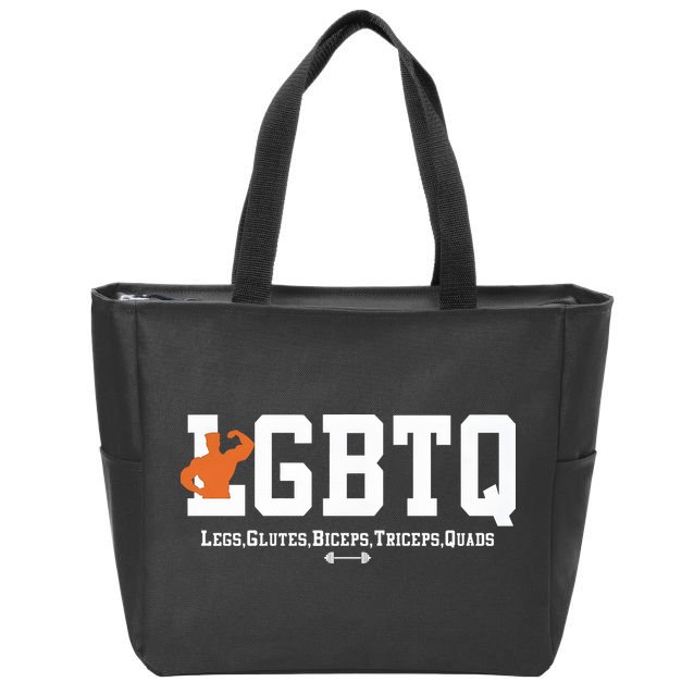 Lgbtq Legs Glutes Biceps Triceps Quads Zip Tote Bag