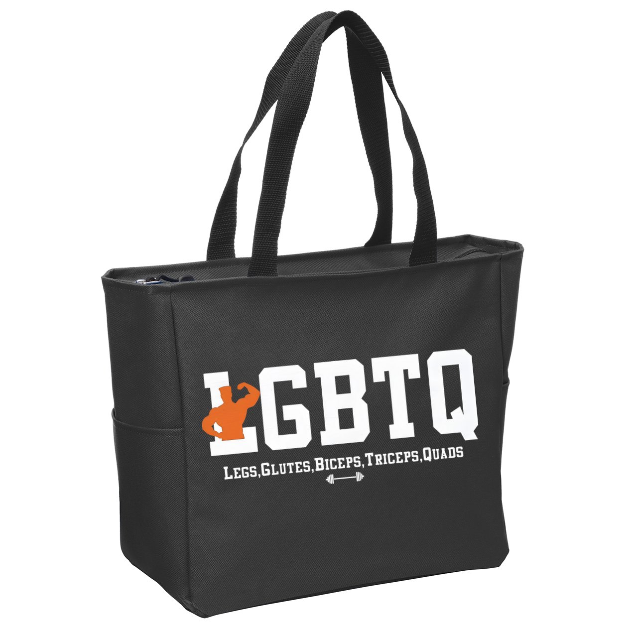 Lgbtq Legs Glutes Biceps Triceps Quads Zip Tote Bag