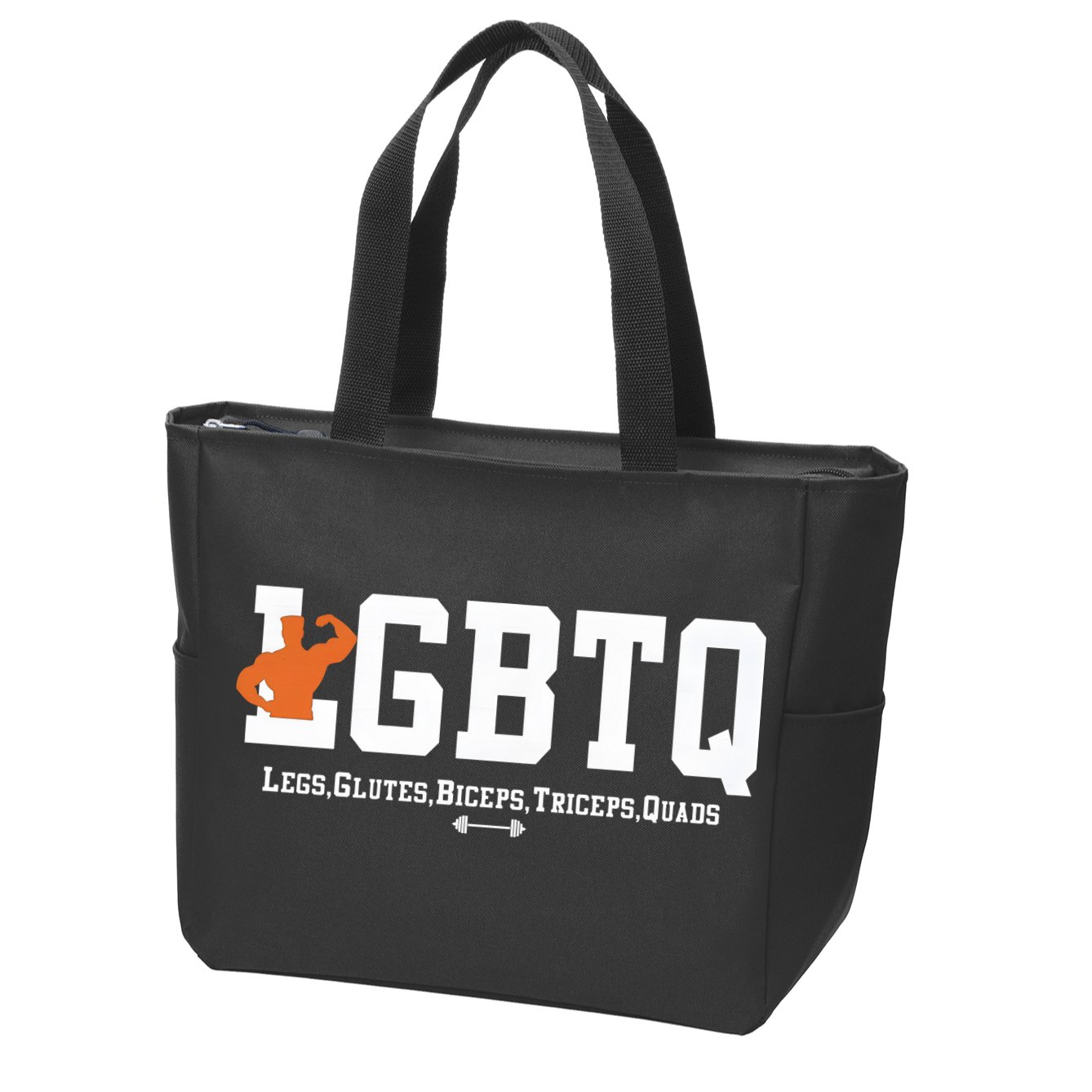 Lgbtq Legs Glutes Biceps Triceps Quads Zip Tote Bag