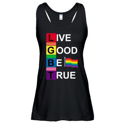 LGBT Live Good Be True Ladies Essential Flowy Tank