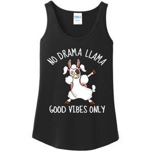 Llama Love Good Vibes Dabbing School Girl Teens Gift Ladies Essential Tank