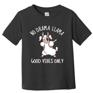 Llama Love Good Vibes Dabbing School Girl Teens Gift Toddler T-Shirt