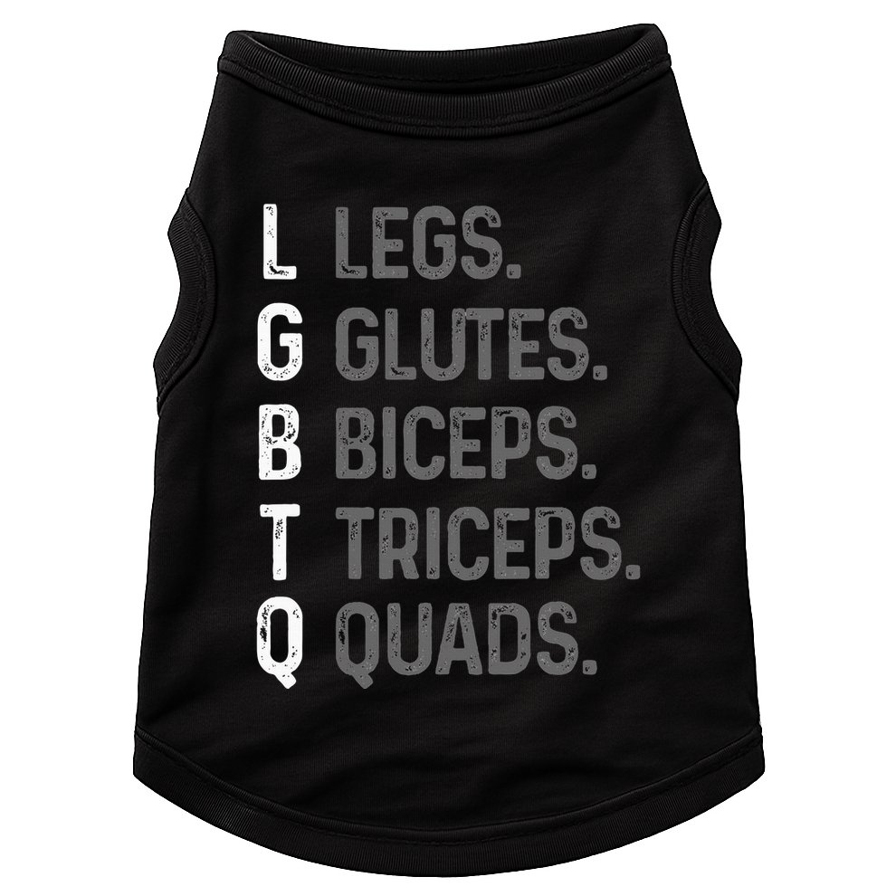 Lgbtq Legs Glutes Biceps Triceps Quads Gym Doggie Tank