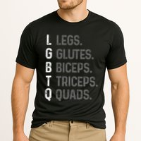 Lgbtq Legs Glutes Biceps Triceps Quads Gym Cooling Performance Crew T-Shirt