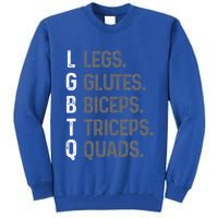 Lgbtq Legs Glutes Biceps Triceps Quads Gym Tall Sweatshirt