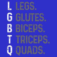 Lgbtq Legs Glutes Biceps Triceps Quads Gym Tall Sweatshirt