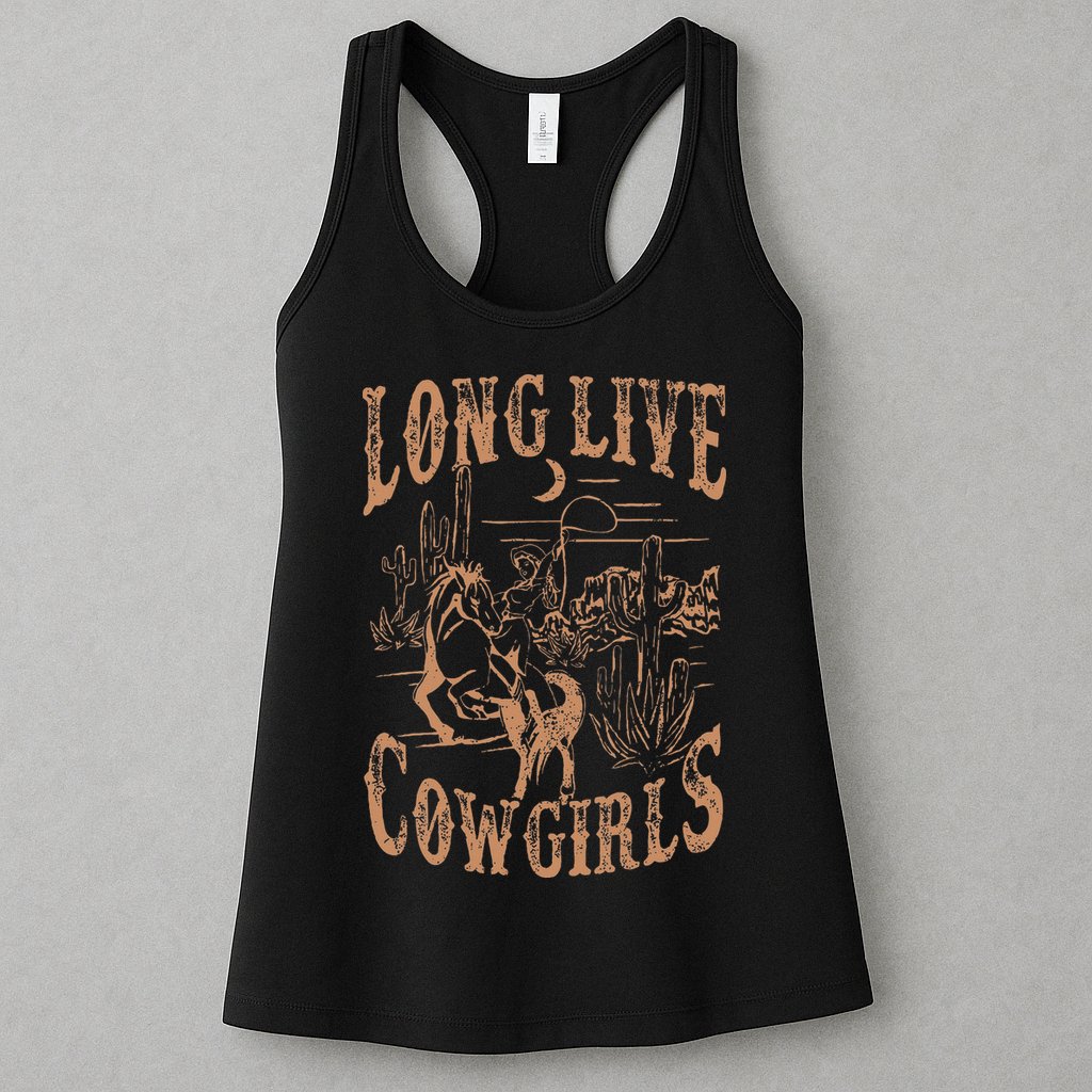 Long Live Howdy Rodeo Western Country Southern Cowgirls Womens Tank Top