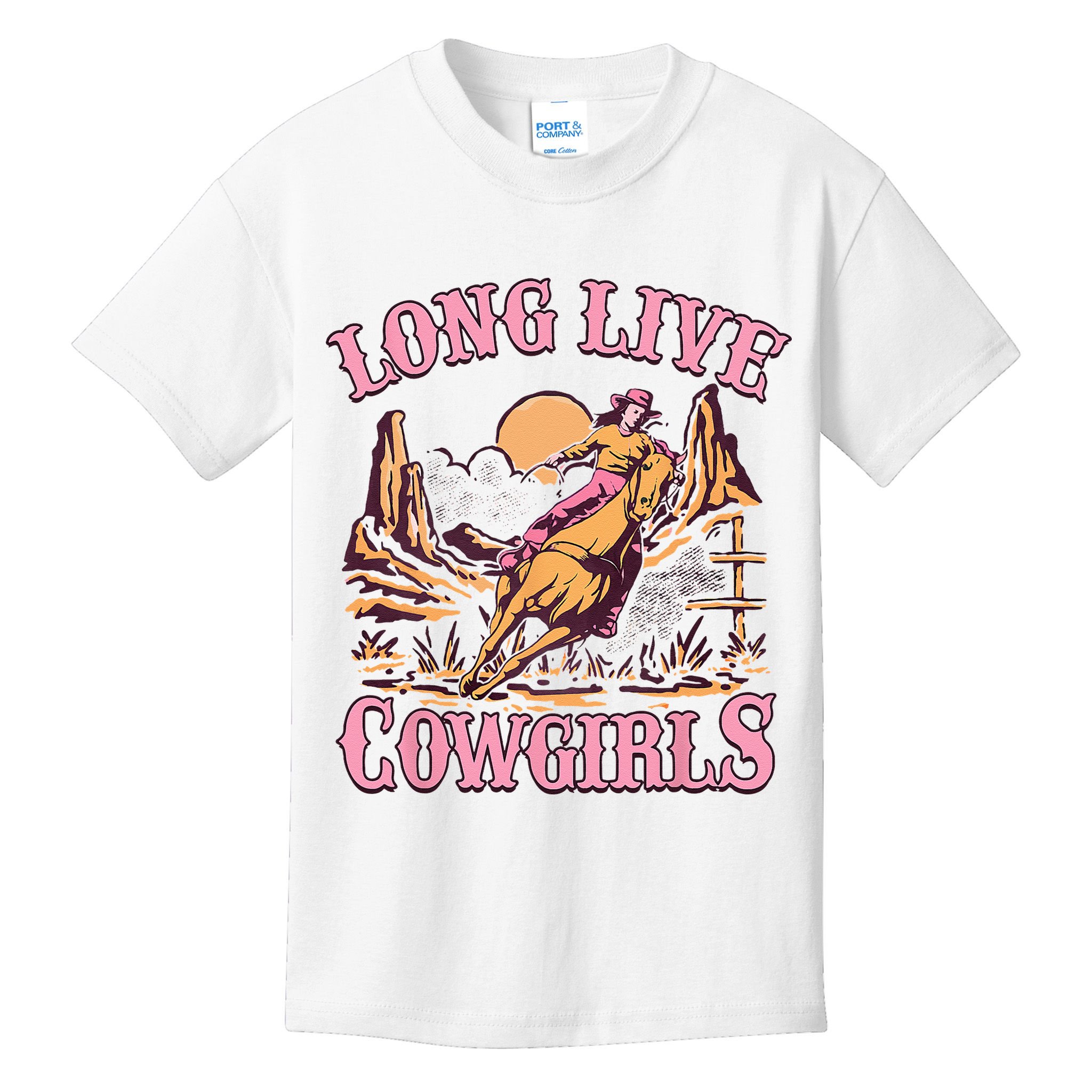 Long Live Howdy Rodeo Western Country Southern Cowgirls Kids T-Shirt
