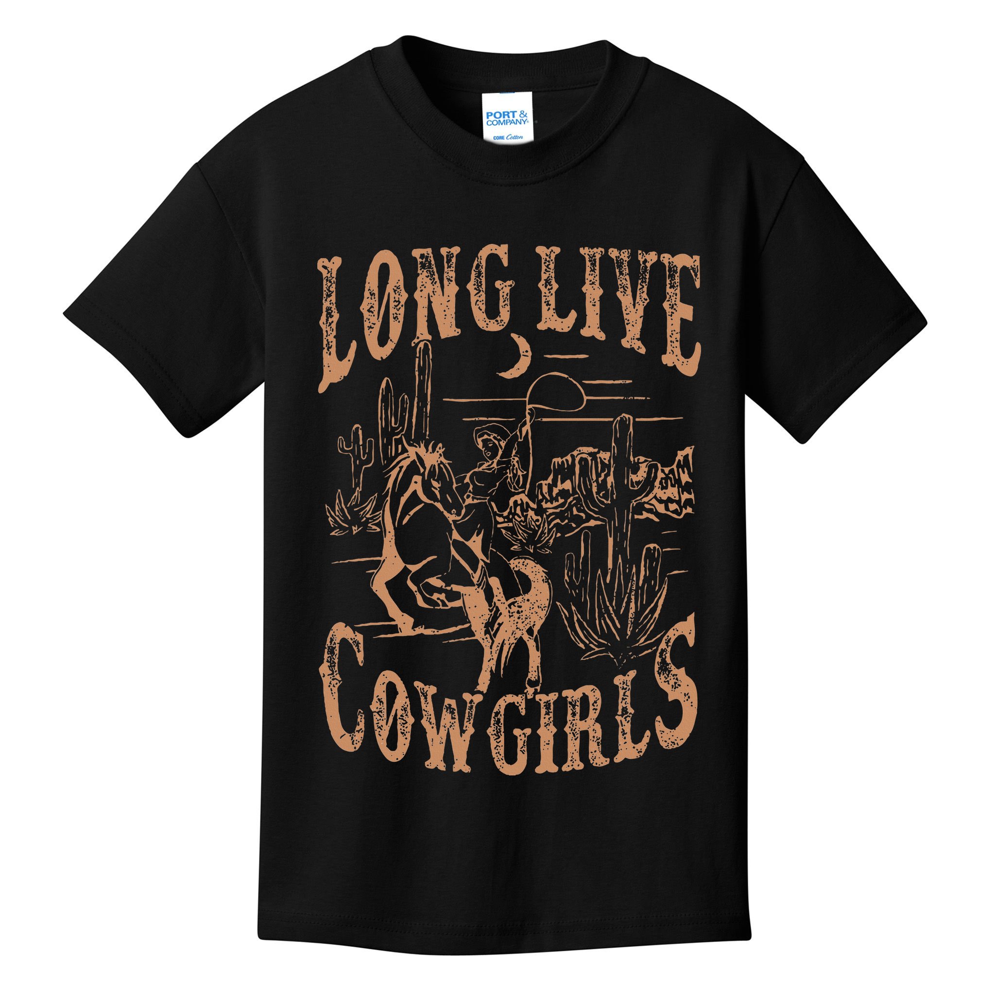 Long Live Howdy Rodeo Western Country Southern Cowgirls Kids T-Shirt