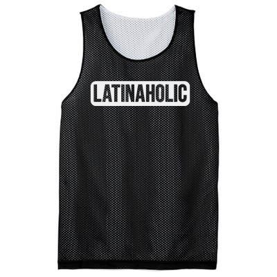 Latinaholic Latina Holic Mexican Lover Latinaholic Mesh Reversible Basketball Jersey Tank