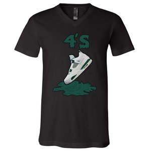 Lover Loser Hustles Dripping Matching Oxidized Green 4s V-Neck T-Shirt