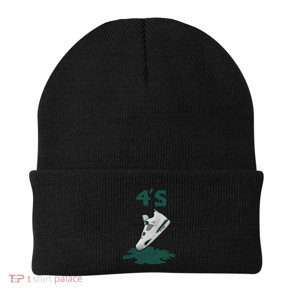 Lover Loser Hustles Dripping Matching Oxidized Green 4s Knit Cap Winter Beanie