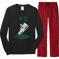 Lover Loser Hustles Dripping Matching Oxidized Green 4s Long Sleeve Pajama Set