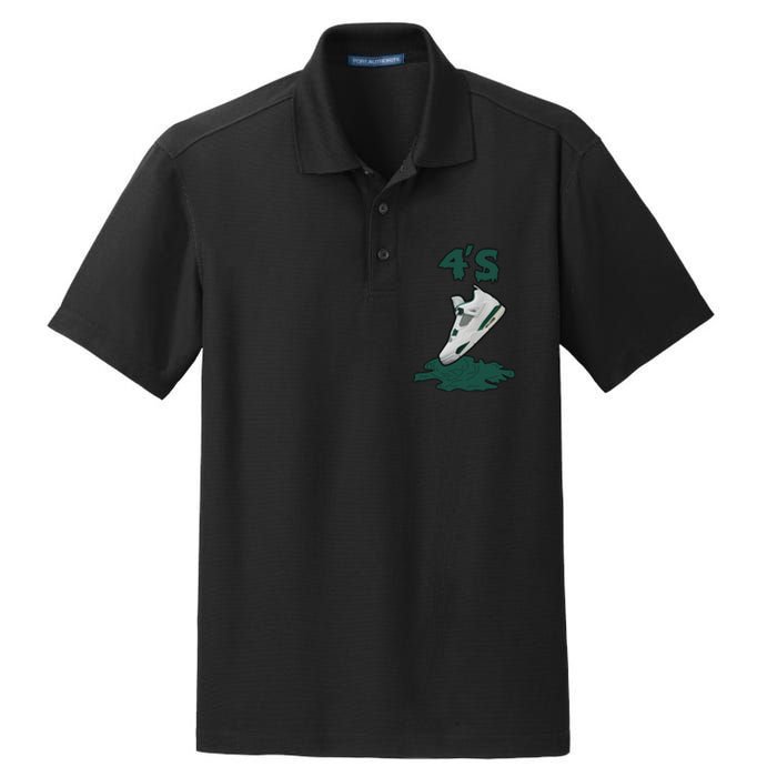 Lover Loser Hustles Dripping Matching Oxidized Green 4s Dry Zone Grid Polo