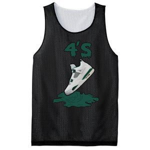 Lover Loser Hustles Dripping Matching Oxidized Green 4s Mesh Reversible Basketball Jersey Tank