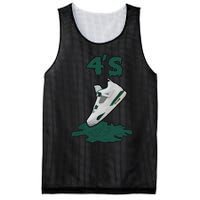 Lover Loser Hustles Dripping Matching Oxidized Green 4s Mesh Reversible Basketball Jersey Tank