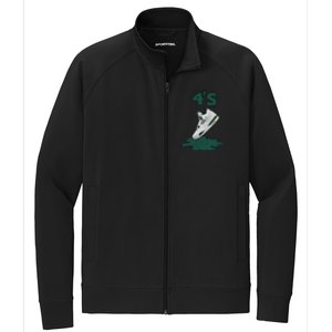 Lover Loser Hustles Dripping Matching Oxidized Green 4s Stretch Full-Zip Cadet Jacket