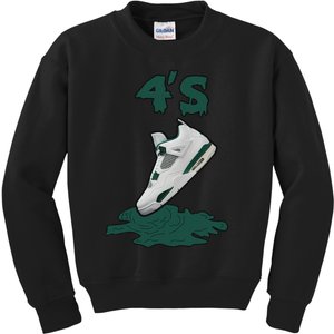 Lover Loser Hustles Dripping Matching Oxidized Green 4s Kids Sweatshirt