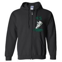 Lover Loser Hustles Dripping Matching Oxidized Green 4s Full Zip Hoodie