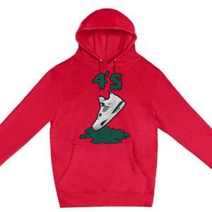 Lover Loser Hustles Dripping Matching Oxidized Green 4s Premium Pullover Hoodie