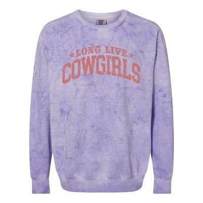 Long Live Howdy Rodeo Western Country Southern Cowgirls Colorblast Crewneck Sweatshirt