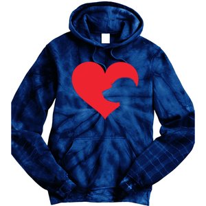 Labrador Love Heart For Women Girl Who Love Labrador Dogs Tie Dye Hoodie