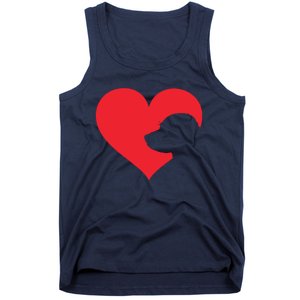 Labrador Love Heart For Women Girl Who Love Labrador Dogs Tank Top