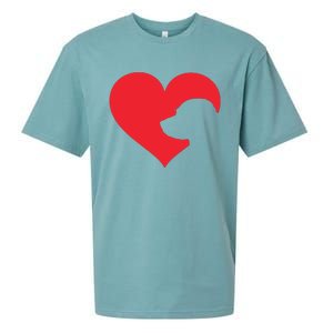 Labrador Love Heart For Women Girl Who Love Labrador Dogs Sueded Cloud Jersey T-Shirt