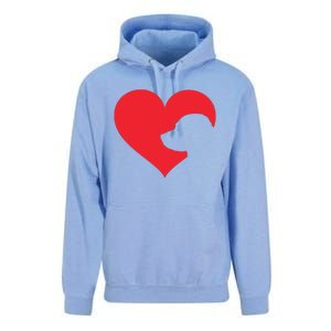 Labrador Love Heart For Women Girl Who Love Labrador Dogs Unisex Surf Hoodie