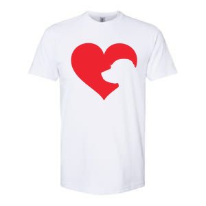 Labrador Love Heart For Women Girl Who Love Labrador Dogs Softstyle CVC T-Shirt