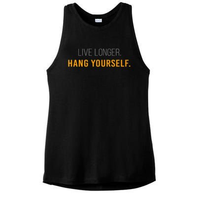 Live Long Hang Yourself Ladies PosiCharge Tri-Blend Wicking Tank