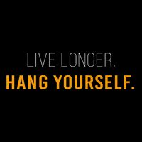 Live Long Hang Yourself Drawstring Bag