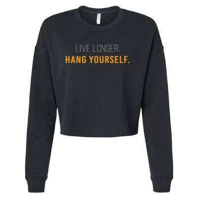 Live Long Hang Yourself Cropped Pullover Crew