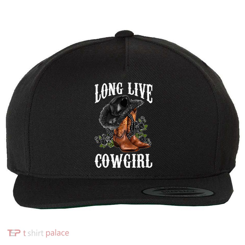 Long Live Howdy Rodeo Western Country Southern Cowgirls Wool Snapback Cap