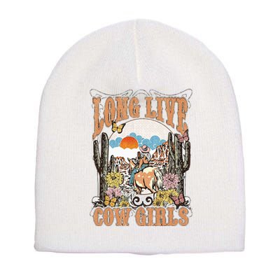 Long Live Howdy Rodeo Western Country Southern Cowgirls Short Acrylic Beanie