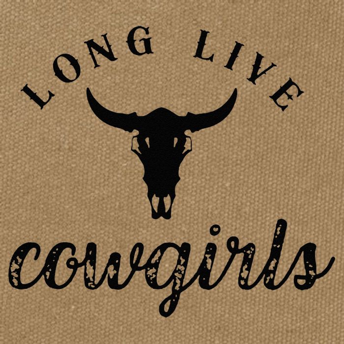 Long Live Howdy Rodeo Western Country Southern Cowgirls Cotton Canvas Backpack