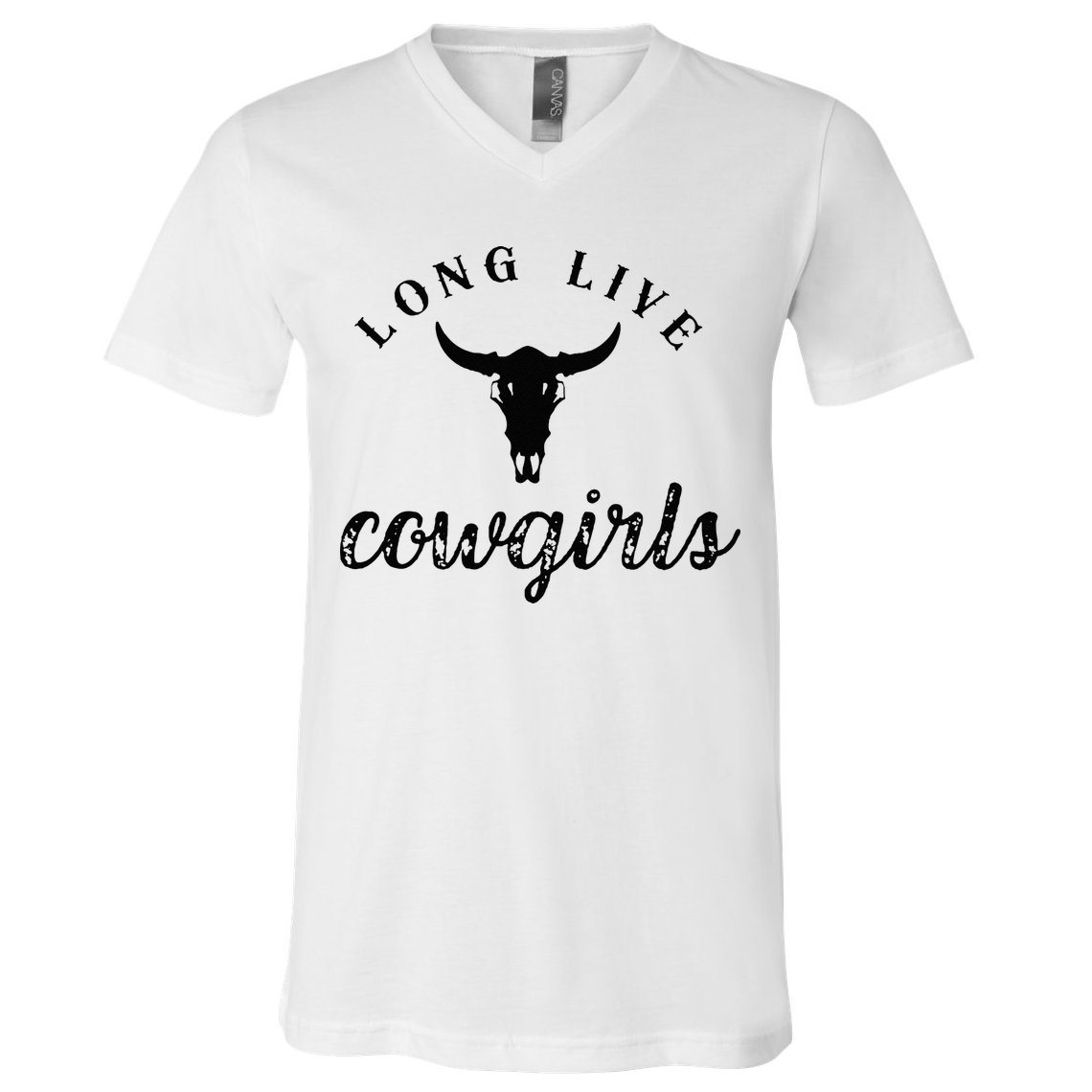 Long Live Howdy Rodeo Western Country Southern Cowgirls V-Neck T-Shirt