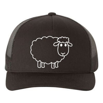 Laughing Lamb Hilarious Outsider Sheep Yupoong Adult 5-Panel Trucker Hat