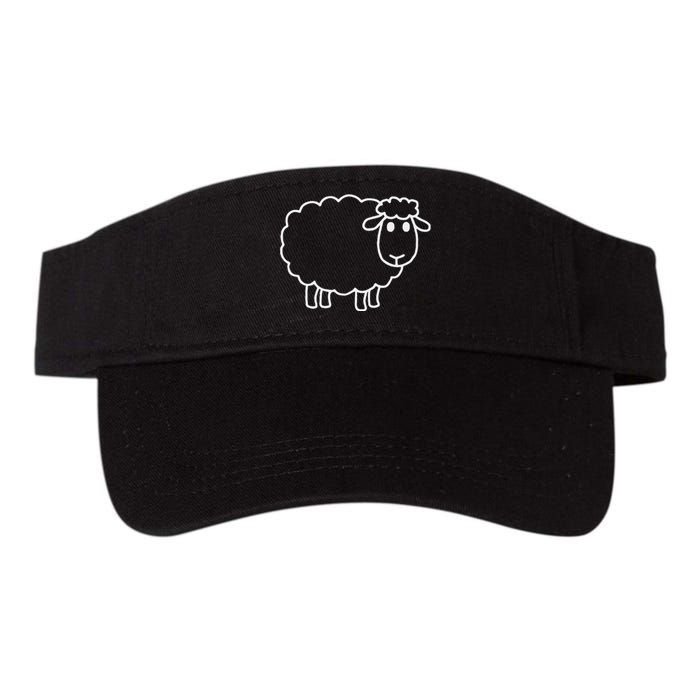 Laughing Lamb Hilarious Outsider Sheep Valucap Bio-Washed Visor