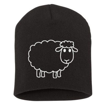 Laughing Lamb Hilarious Outsider Sheep Short Acrylic Beanie