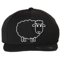 Laughing Lamb Hilarious Outsider Sheep Wool Snapback Cap