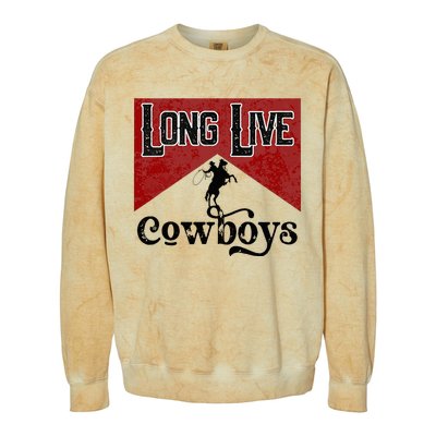 Long Live Howdy Rodeo Western Country Southern Cowboys Colorblast Crewneck Sweatshirt