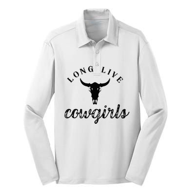 Long Live Howdy Rodeo Western Country Southern Silk Touch Performance Long Sleeve Polo