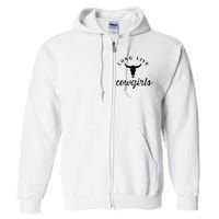 Long Live Howdy Rodeo Western Country Southern Full Zip Hoodie