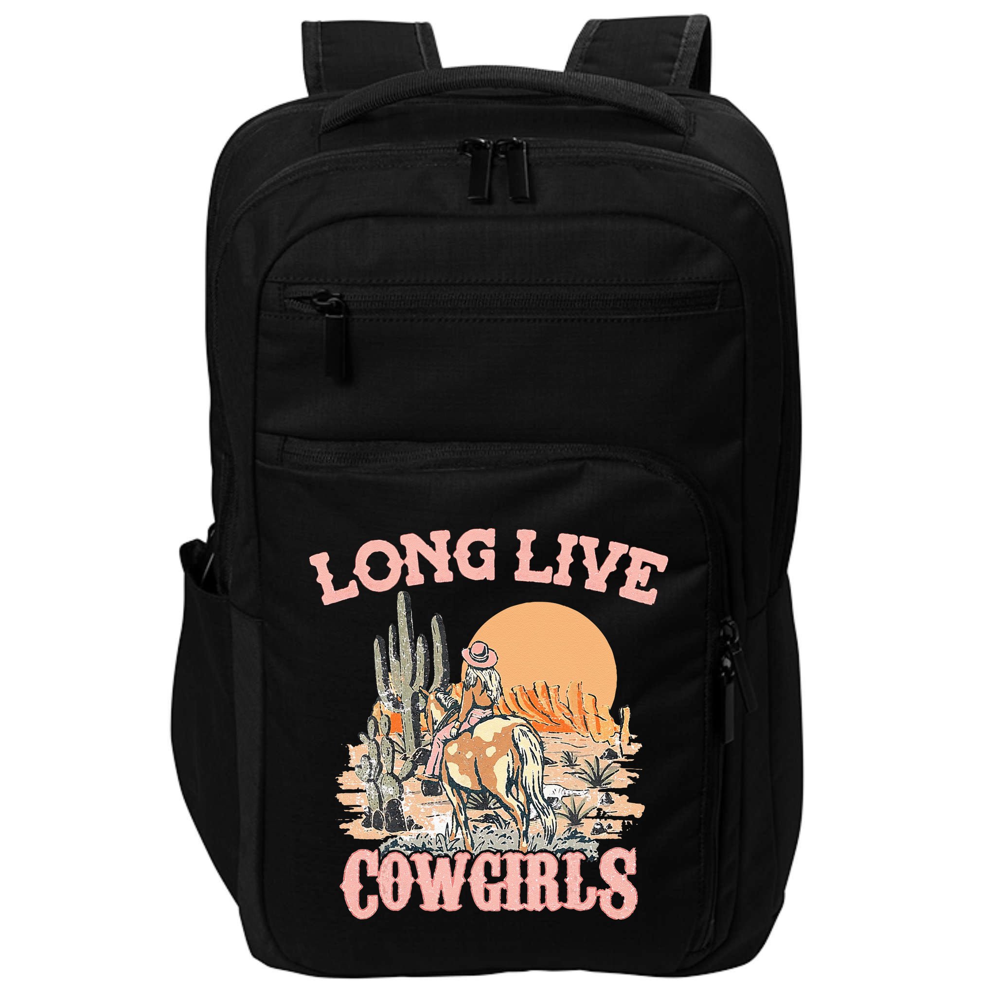 Long Live Howdy Rodeo Western Country Southern Cowgirls Impact Tech Backpack