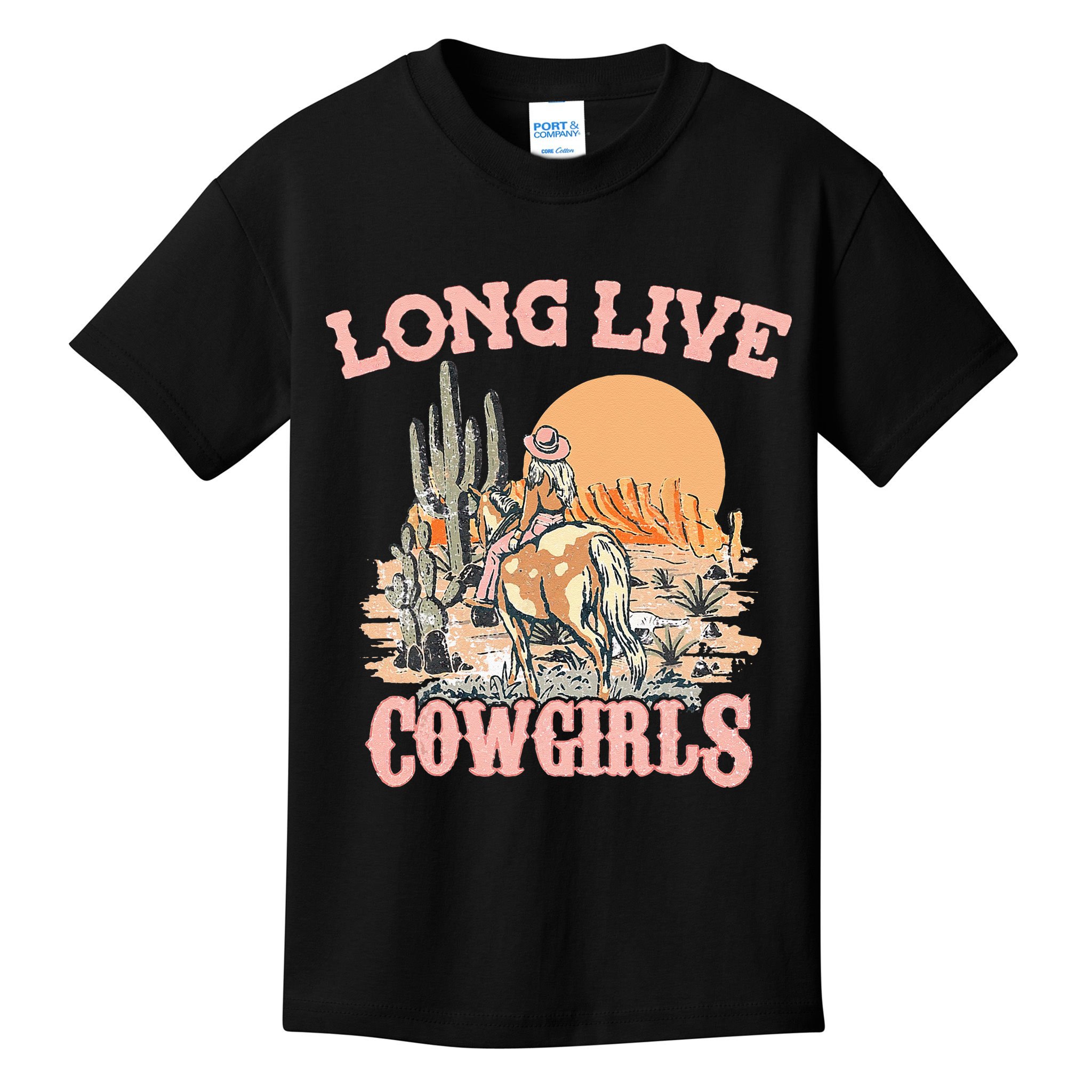 Long Live Howdy Rodeo Western Country Southern Cowgirls Kids T-Shirt