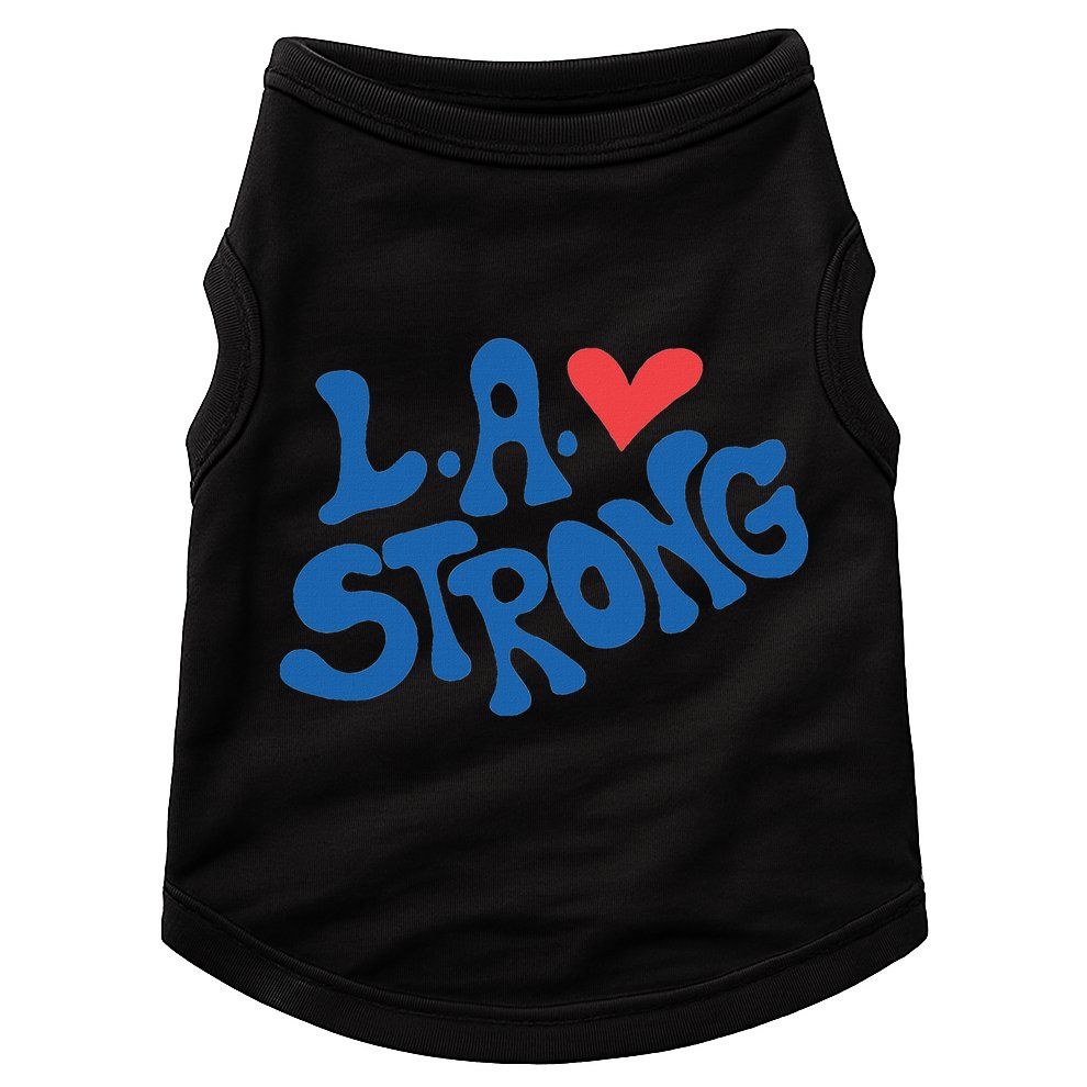 Love La Heart Los Angeles Strong Supportive Doggie Tank